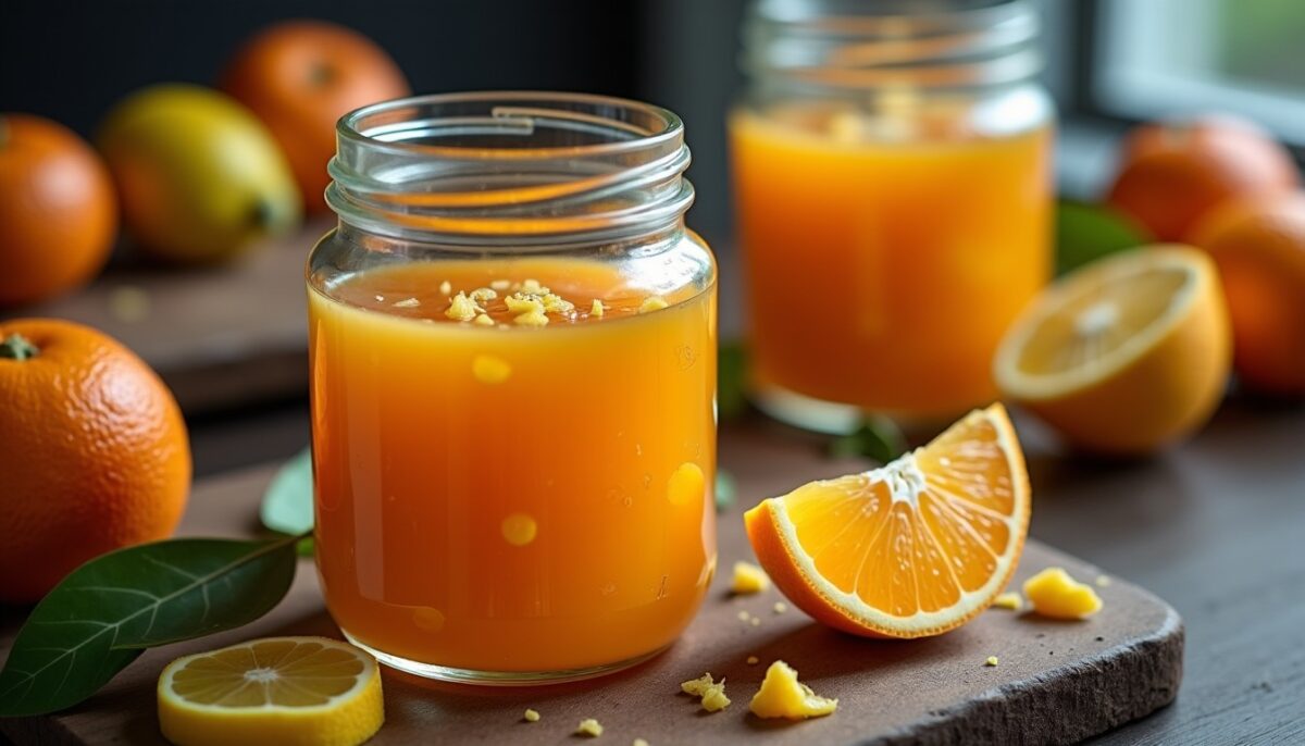 Recette express de confiture d'orange et citron avec zestes: un délicieux duo acidulé à préparer en un rien de temps