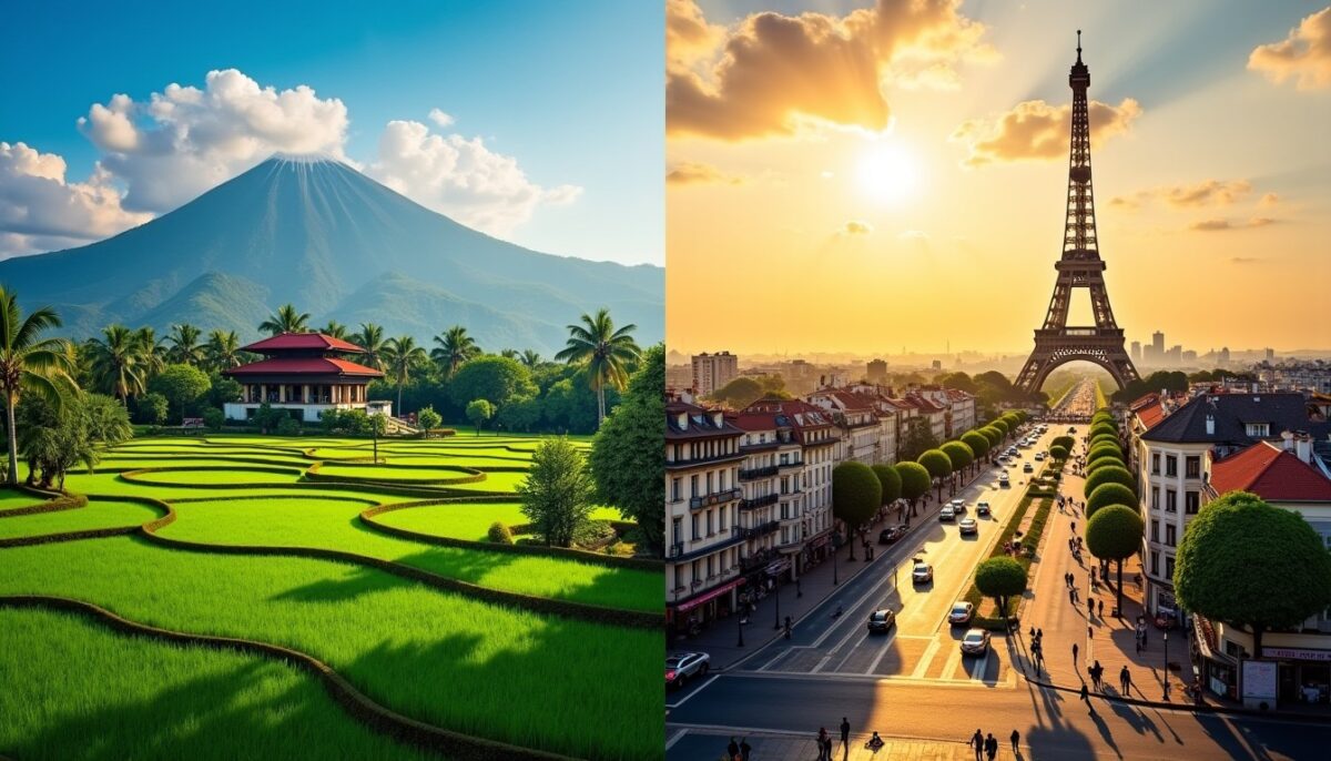 Bali et la France : Comprendre la localisation et la distance qui séparent ces deux destinations