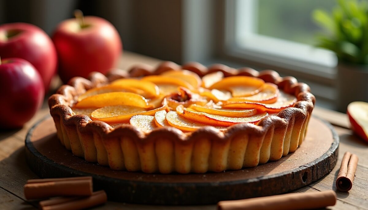 Recette simple et savoureuse de la tarte normande aux pommes
